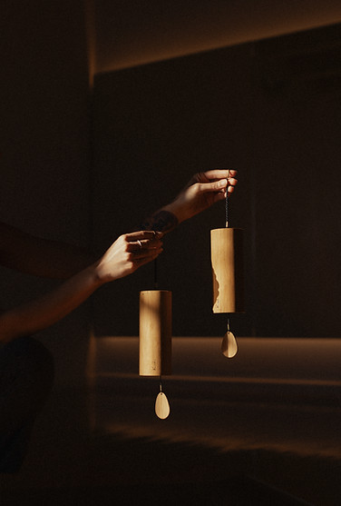 Koshi chimes — part of the Reiki-infused sound bath